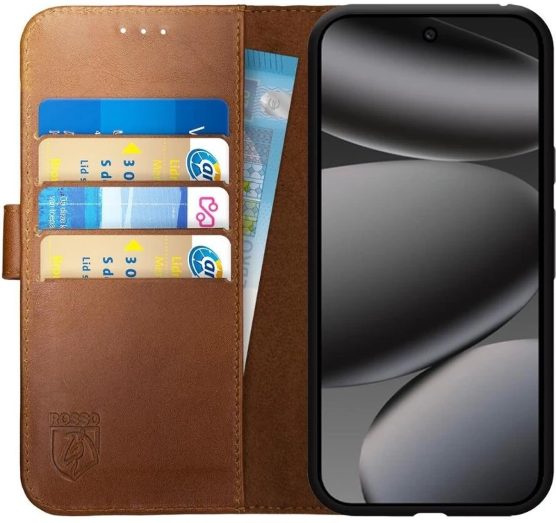 Θήκη Google Pixel 10 Pro XL Rosso Deluxe Δερμάτινο Πορτοφόλι - Brown (8719246479403)