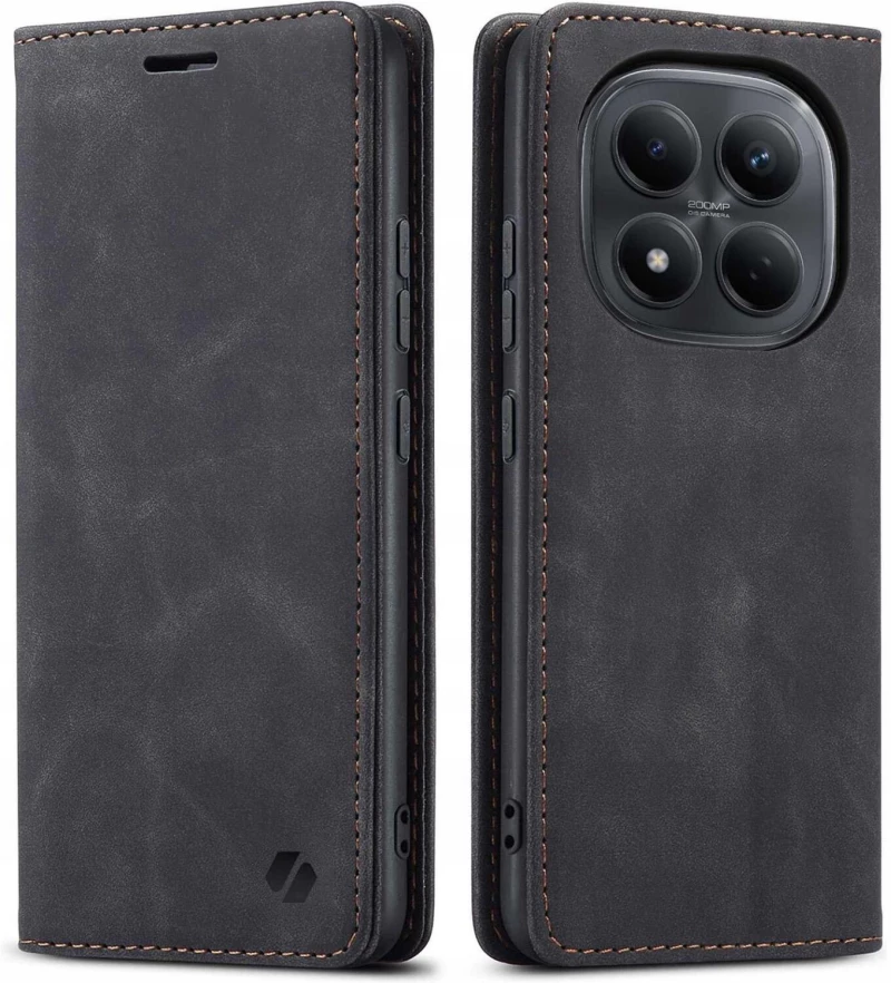 Θήκη Xiaomi Redmi Note 15 Pro Plus / Poco M8 Pro Spacecase Wallet Πορτοφόλι - Black (5905719139070)