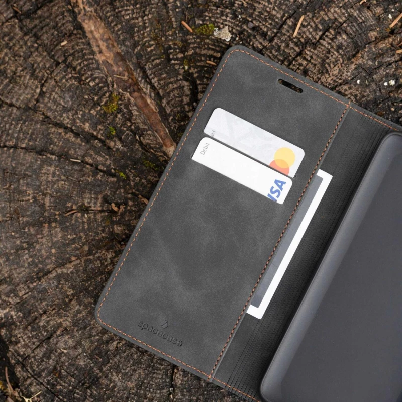 Θήκη Xiaomi Redmi Note 15 Pro Plus / Poco M8 Pro Spacecase Wallet Πορτοφόλι - Black (5905719139070)