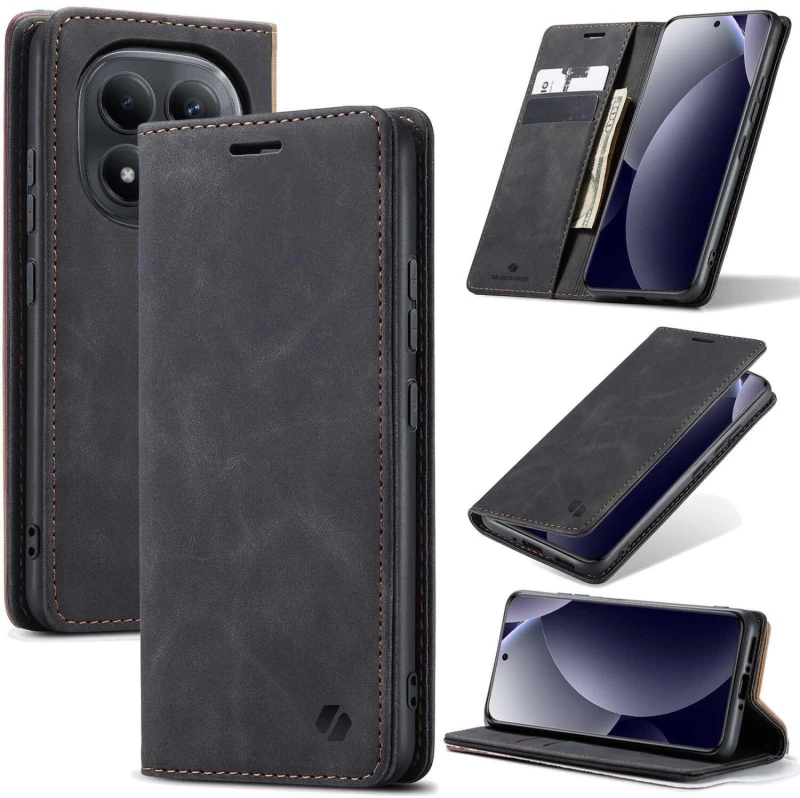 Θήκη Xiaomi Redmi Note 15 Pro Plus / Poco M8 Pro Spacecase Wallet Πορτοφόλι - Black (5905719139070)