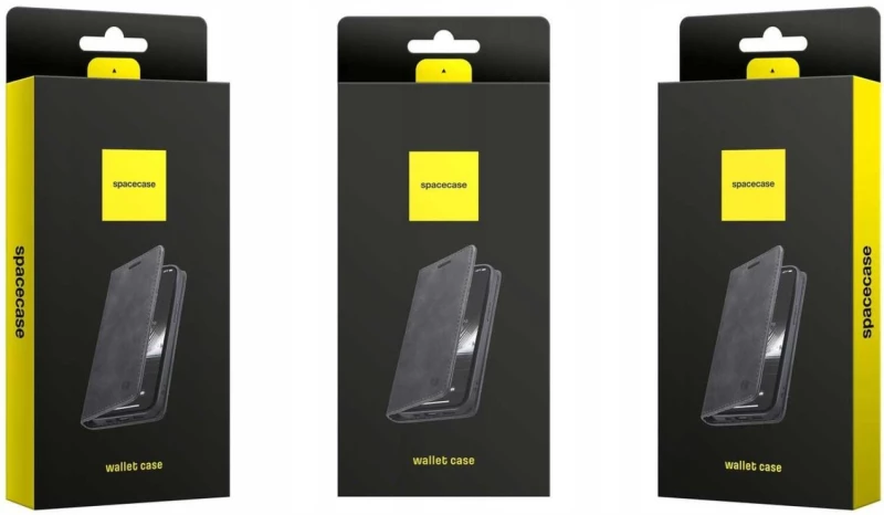 Θήκη Xiaomi Redmi Note 15 Pro Plus / Poco M8 Pro Spacecase Wallet Πορτοφόλι - Black (5905719139070)
