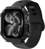 Θήκη Apple Watch 11 / 10 46mm Spigen Rugged Armor 2 Ανθεκτική Σιλικόνης - Matte Black (ACS10499)