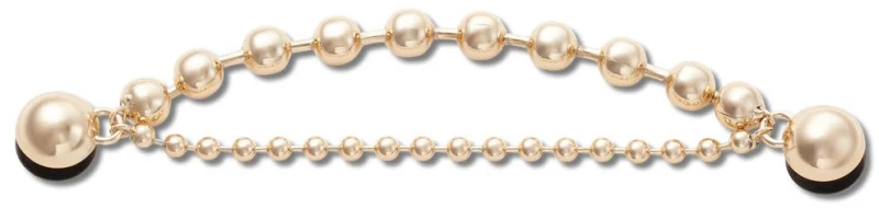 CROCS ΔΙΑΚΟΣΜΗΤΙΚΟ CHARM UNIQUE GOLD AND CRYSTAL DOUBLE CHAIN (#10014512-UNC)