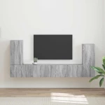 vidaXL 4 pcs Γκρίζο Σονομα