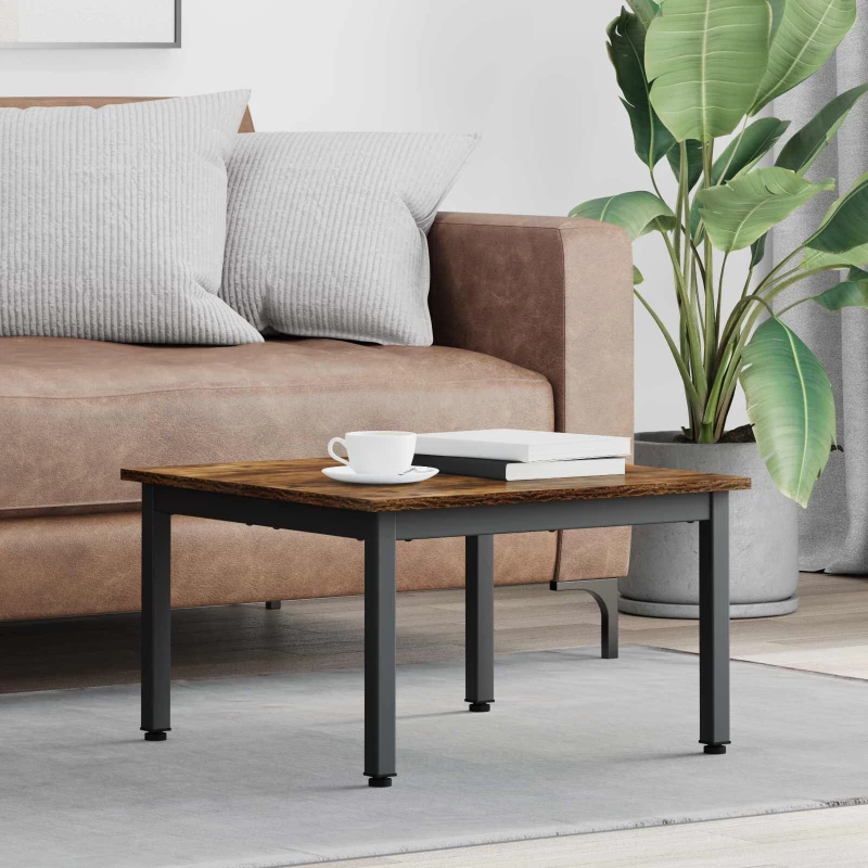 vidaXL Τραπεζάκι σαλονιού Καπνιστό Δρύς 60 x 60 x 36 cm