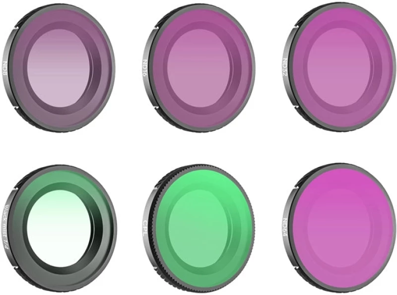 Lens Filter Set – Sunnylife 6pcs 1/4 Black Mist + CPL + ND8 + ND16 + ND32 + ND64 for Osmo Nano