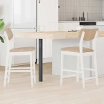 vidaXL Καρέκλες φαγητού 2 pcs Λευκό 48 x 49 x 95 εκ.