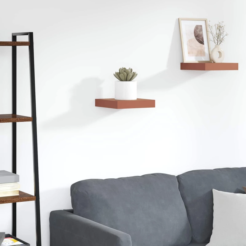 vidaXL Ράφι Τοίχου Κόκκινο 23 x 23,5 x 4 εκ Επεξεργασμένο ξύλο