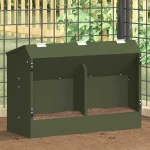 vidaXL Ταΐστρα Χαμστεριών Ελιά Πράσινη 64.5 x 25.5 x 45.5 εκ.