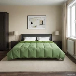 vidaXL Χειμερινό Παπλωματοθήκη Πράσινο 200 x 220 cm Μικροΐνες