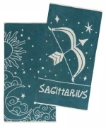 Σετ Πετσέτες Προσώπου 2 Τεμαχίων Kentia Zodiac-Sagitarius 50x90