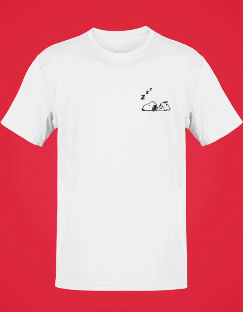 Sleeping Snoopy T-Shirt - WHITE