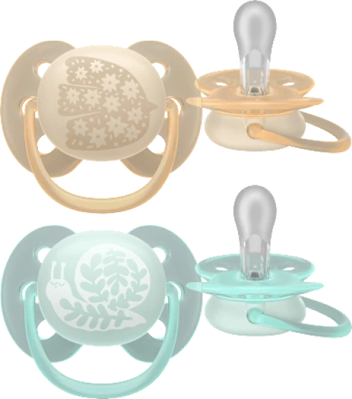 Philips Avent - Ultra soft soother, 0-6m, Light yellow/light green / Baby and Children