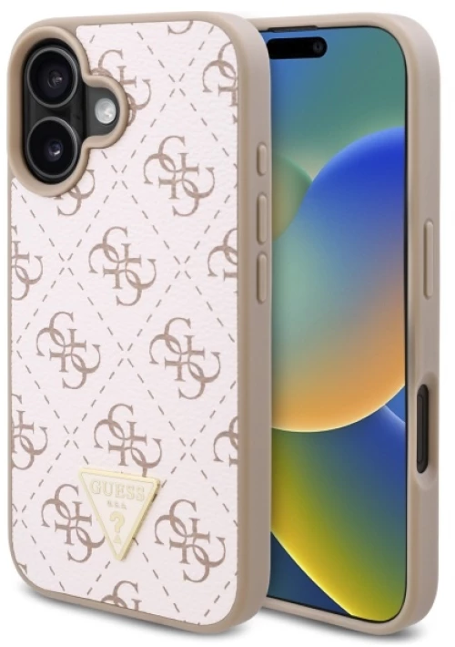 Guess New 4G Triangle iPhone 16 Case - White