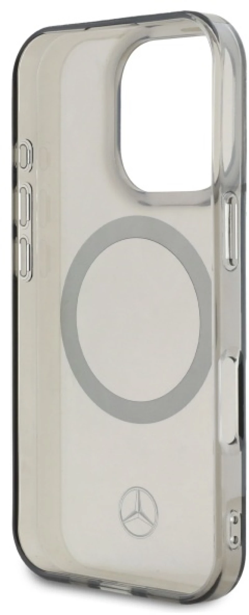 Mercedes Silver Ring MagSafe iPhone 16 Pro Case - Black