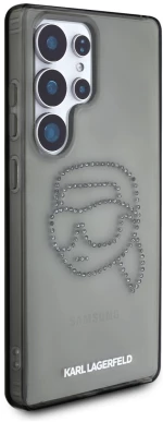 Case Karl Lagerfeld Rhinestones Karl Head Logo Samsung Galaxy S25 Ultra black