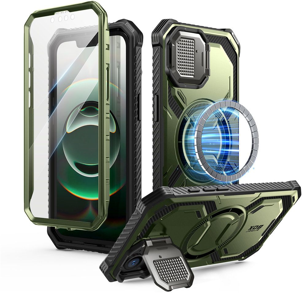 IBLSN Armorbox Mag MagSafe Supcase Case for iPhone 16e - olive