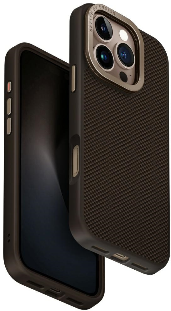 Uniq Keva Max Magclick Charging Camera Stand Case for iPhone 16 Pro - Brown