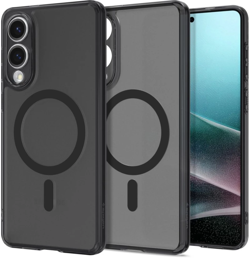 Spigen Ultra Hybrid Mag Case with MagSafe for Samsung Galaxy S25 Edge - Black Translucent