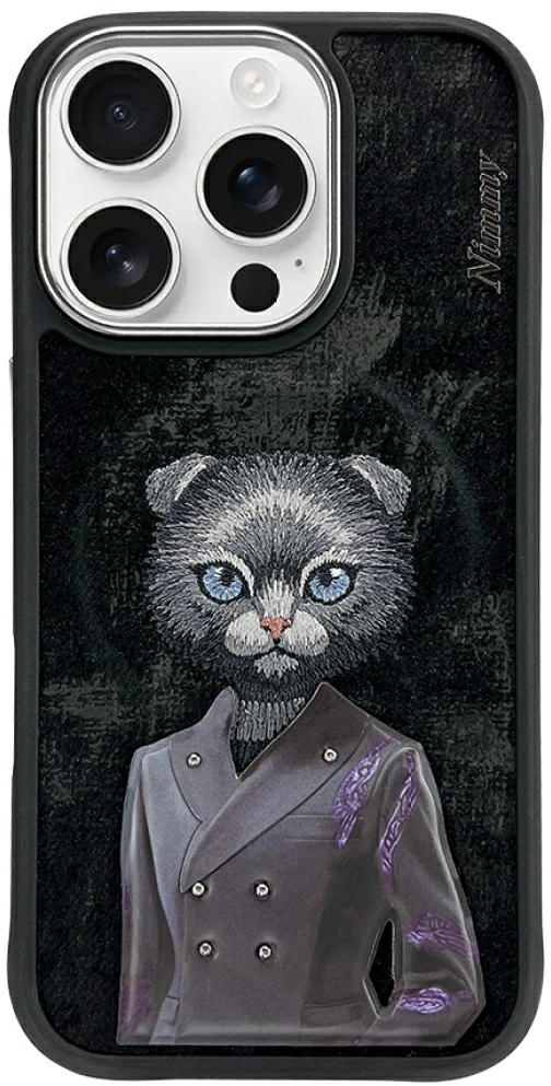 Nimmy Magnetic fashion cute pet MagSafe case for iPhone 16 Pro - black