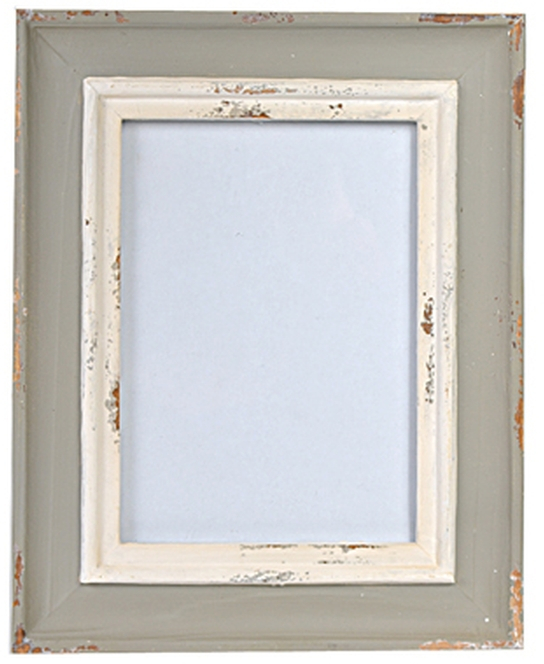 Ξύλινη επιτραπέζια κορνίζα με πλαίσιο σε γκρι απόχρωση 17x22 εκ για φωτογραφία 10x15 εκ