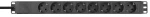 Adam Hall 87471 Rack PDU 8S - 19″ Πολύμπριζο 1U 8 θέσεων, με διακόπτη