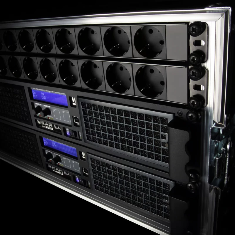 Adam Hall 87471 Rack PDU 8S - 19″ Πολύμπριζο 1U 8 θέσεων, με διακόπτη