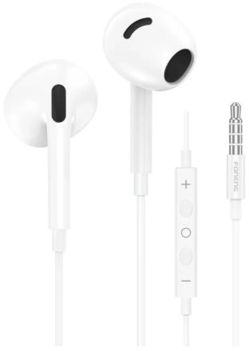 Hands Free Stereo Foneng T66 3.5mm Λευκό