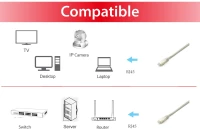 Equip Cat.6A Platinum S/FTP Patch Cable, Grey, 5.0m, 5pcs/set