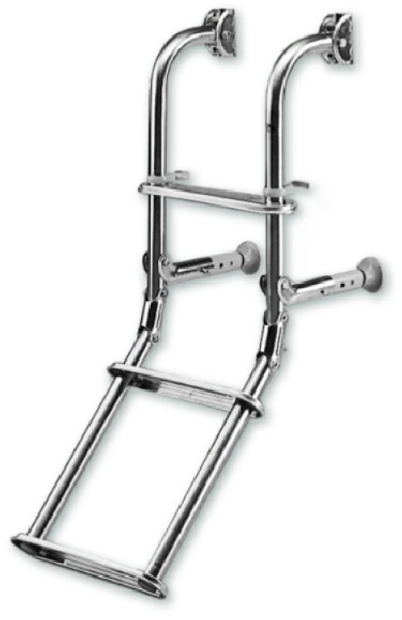 Σκάλα Με 3 Σκαλιά Αναδιπλούμενη Inox 316 26,5x73cm