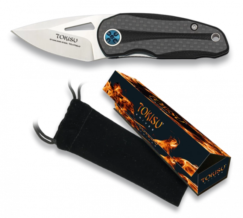 Σουγιάς Tokisu pocket knife. Carbon, Bearings, CNC, 18684