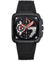 Curren RD-210 Black Ρολόι με Μαύρο Καντράν και Μαύρο Λουράκι
