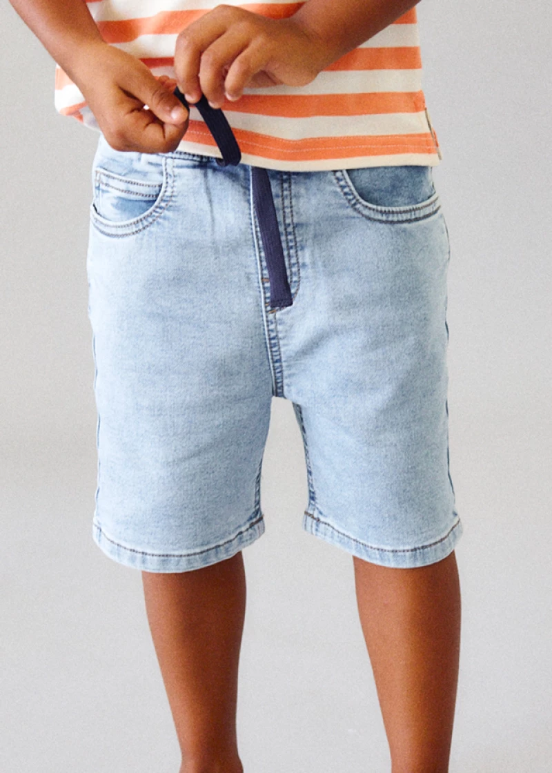 Mayoral Βερμουδα soft denim jogger πετροπλ τζ 26-03210-076 3210 Αγόρι