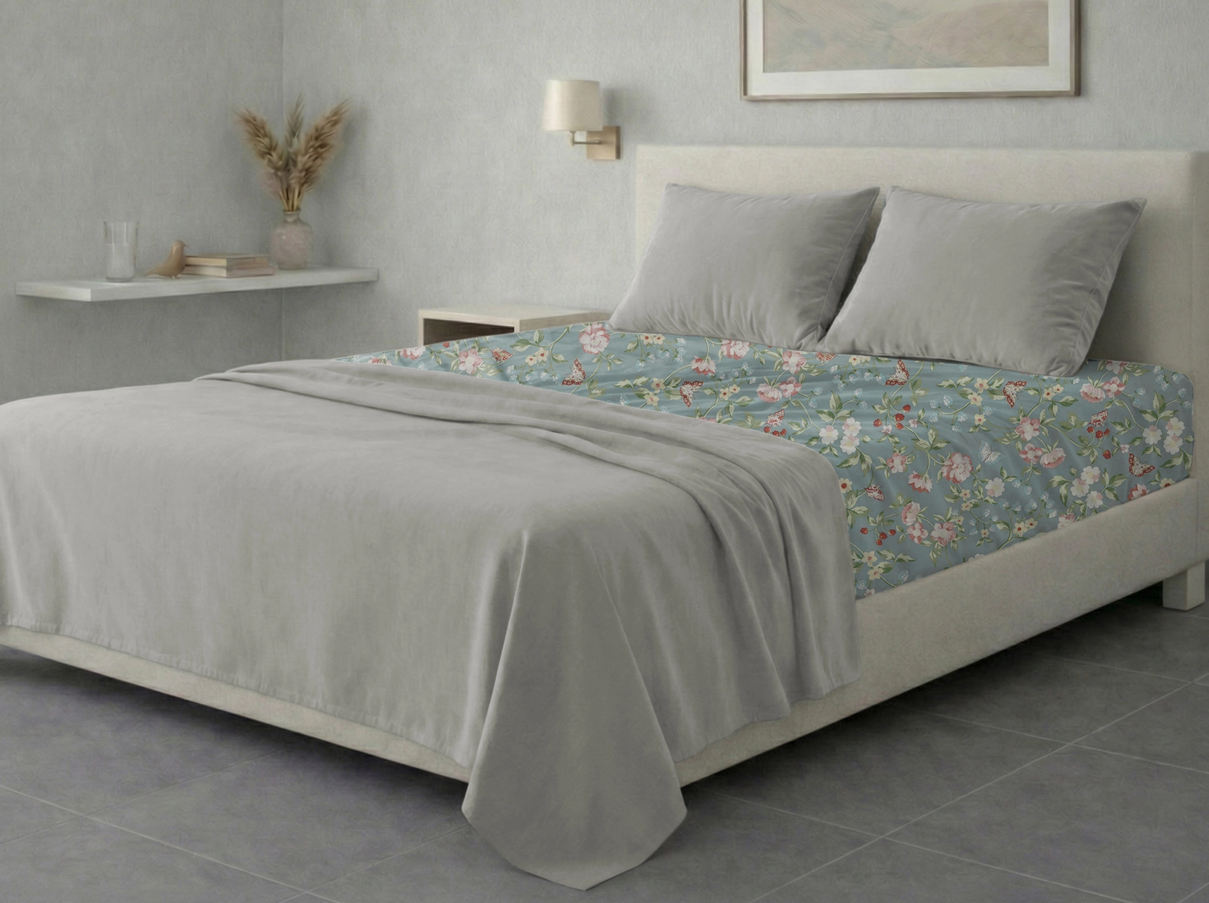 Σετ σεντόνια 4τμχ υπέρδιπλα 240x270-180x200+35 Βαμβακερά 100% εμπριμέ/μονόχρωμα 007443011Σ81Χ82