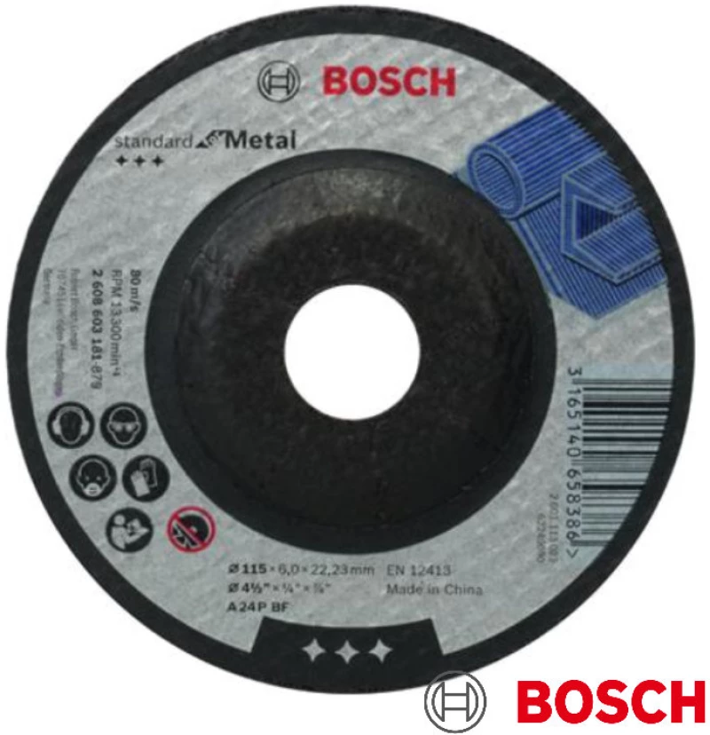Bosch 2608603181 Δίσκος λείανσης μεταλλου Φ115 x 6mm