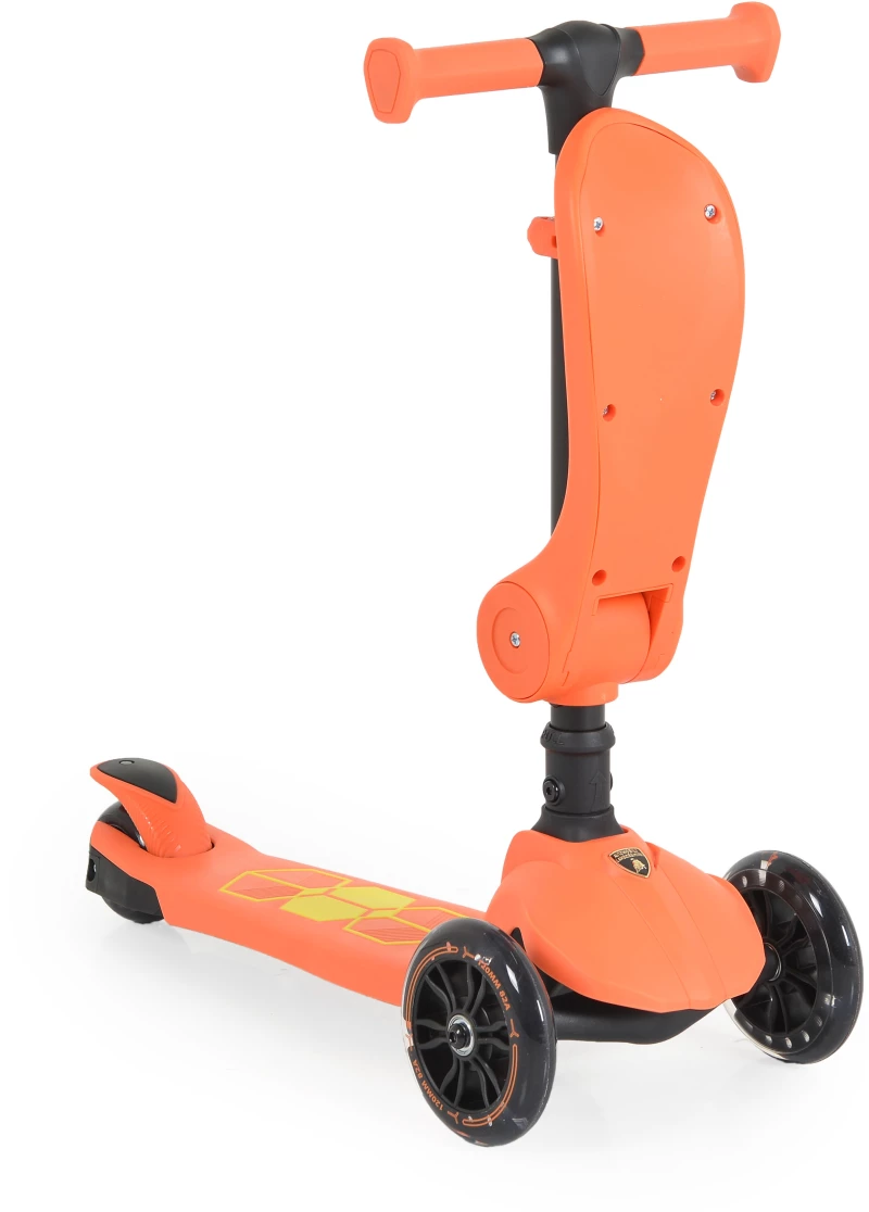 LAMBORGHINI ΠΑΙΔΙΚΟ ΠΑΤΙΝΙ ΜΕ ΚΑΘΙΣΜΑ 2 ΣΕ 1 ORANGE 3800146228583