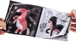 Black & White Bear, Υφασμάτινο Εκπαιδευτικό Βιβλίο Δραστηριοτήτων 0+ Μηνών