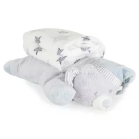 CANGAROO ΣΕΤ ΔΩΡΟΥ ΜΕ ΚΟΥΒΕΡΤΑ ΑΓΚΑΛΙΑΣ 95/70CM ΚΑΙ ΜΑΞΙΛΑΡΙ SLEEPY GREY BEAR 3800146271640