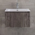 Πάγκος-Νιπτήρας Μπάνιου Sevilla Grey Μ61ΧY35ΧB46cm