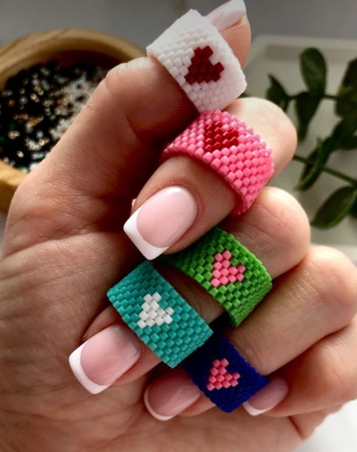 Miyuki Ring – Colorful Love - Red
