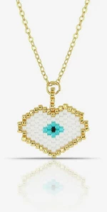 Miyuki Heart Eye with Chain