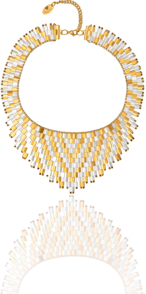 Miyuki Tila Wonder Necklace - White