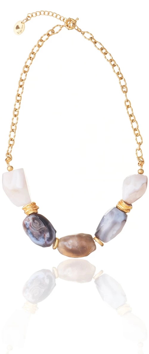 Nude Agate Necklace