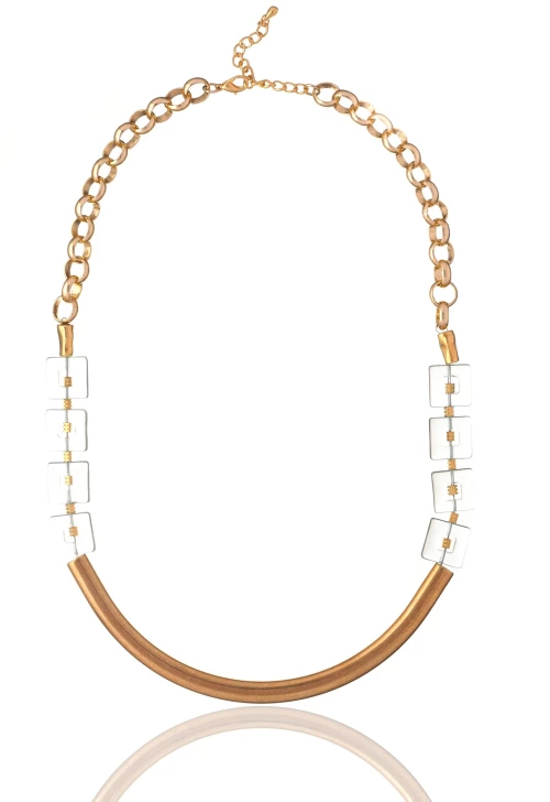 Square Crystal Necklace