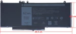 Μπαταρία Laptop - Battery for DELL	Latitude 14 5470	6ΜΤ4Τ  (Κωδ. 1-BAT0178)