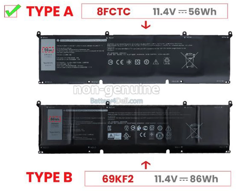 Μπαταρία Laptop - Battery για DELL Vostro 16 7620  8fctc ( Κωδ.1-BAT0562 )