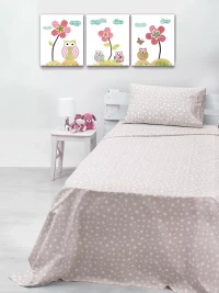 Παπλωματοθήκη Cotton Feelings 22 Grey Μονή (170x250) - -