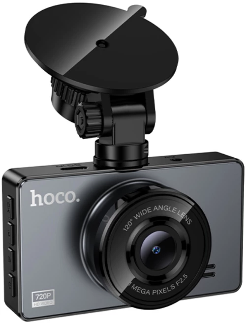 Καταγραφική Κάμερα Αυτοκινήτου Hoco DV14 720p HD 200mAh Γωνία Λήψης 120° 3" Οθόνη Υποστηρίζει Κάρτα SD έως 64GB Μαύρη