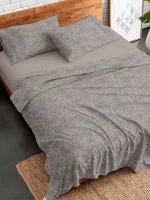 Σετ Σεντόνια Flannel 928 Beige Υπέρδιπλο με λάστιχο (170x205+30)