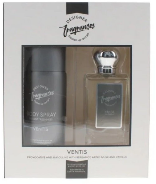 Designer Fragrances Ventis Men Set Eau De Parfum 50ml & Deodorant Spray 150ml